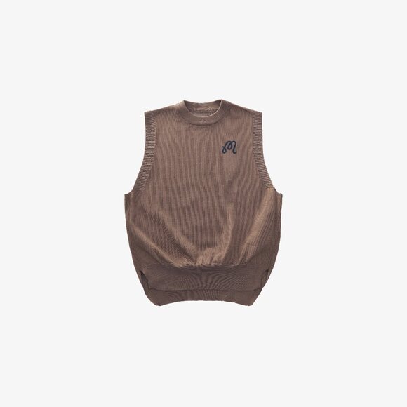 Malbon Golf Knit Sweater Vest (Tan/Brown) ⛳️🤎 - Picture 1 of 4